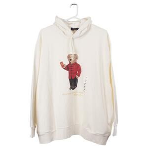 NWOT Polo Ralph Lauren Hoodie 3XB Lunar New Year Polo Bear Ivory Pockets